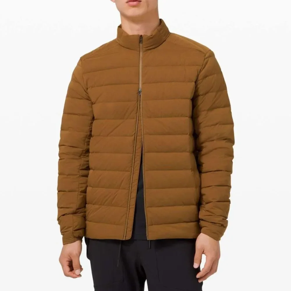 Lululemon Down Full Zip Puffer Jacket Brown XS